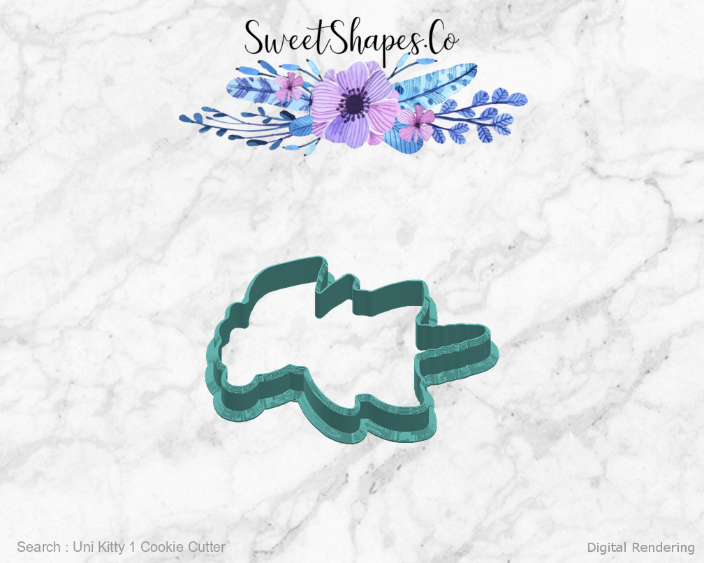 Uni Kitty 1 Cookie Cutter — right view
