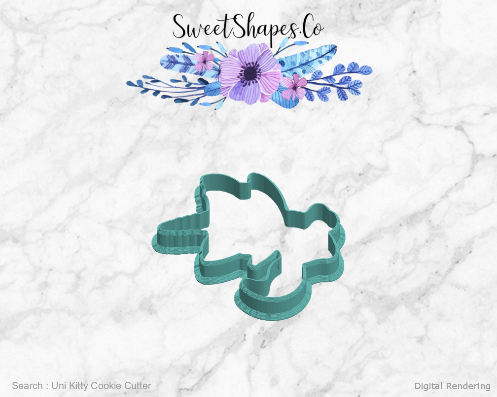 Uni Kitty Cookie Cutter — left view