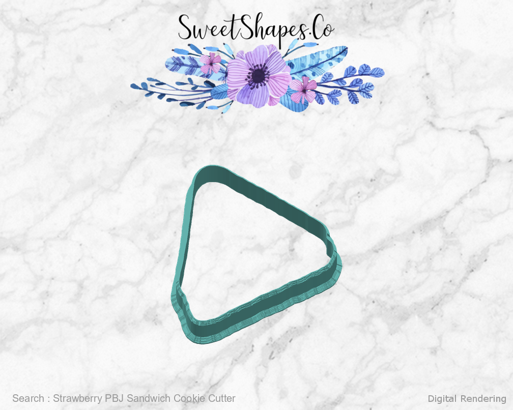 Strawberry PBJ Sandwich Cookie Cutter — right view