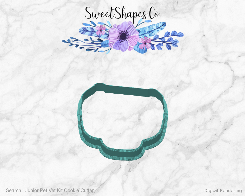 Junior Pet Vet Kit Cookie Cutter — back view