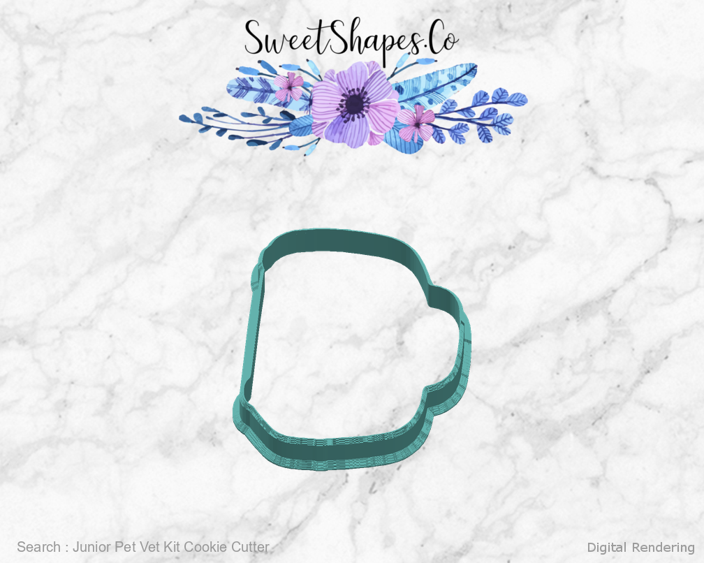 Junior Pet Vet Kit Cookie Cutter — right view