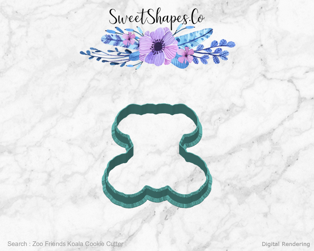 Zoo Friends Koala Cookie Cutter — back view