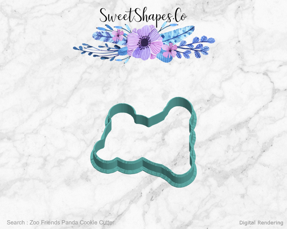Zoo Friends Panda Cookie Cutter — left view