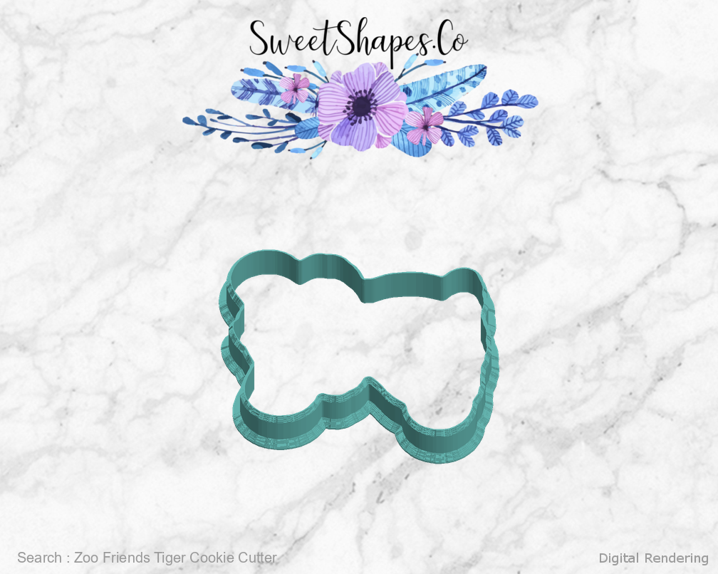 Zoo Friends Tiger Cookie Cutter — left view