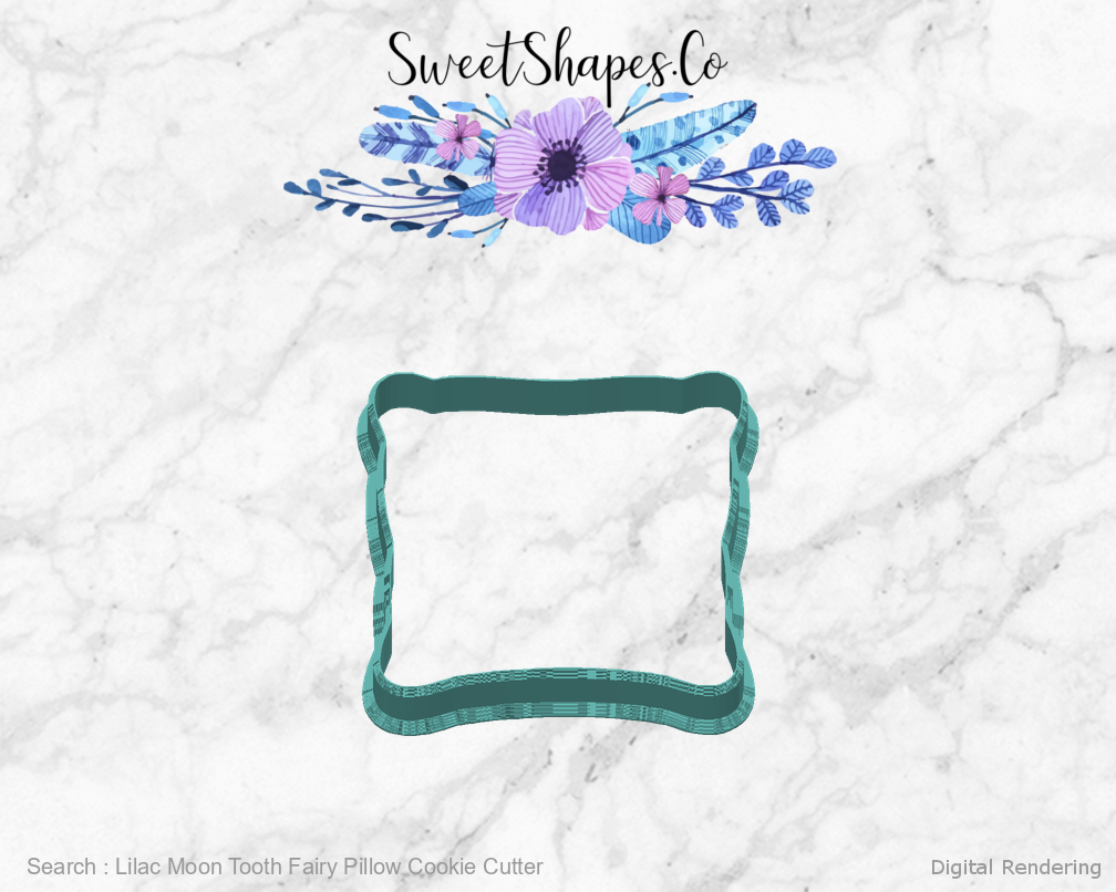 Lilac Moon Tooth Fairy Pillow Cookie Cutter — back view