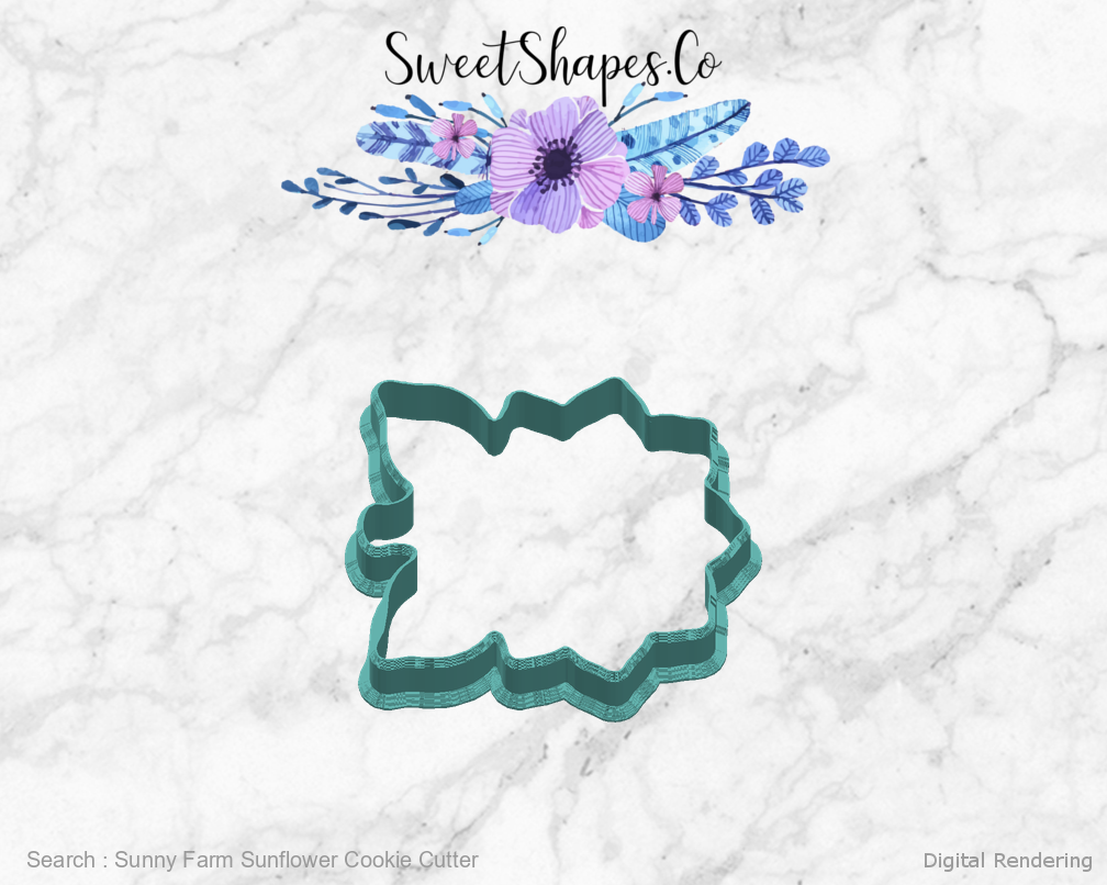 Sunny Farm Sunflower Cookie Cutter — right view