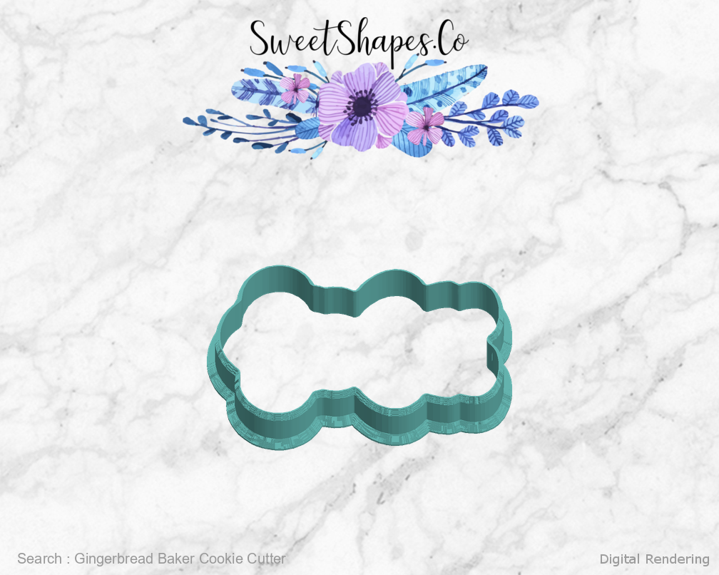 Gingerbread Baker Cookie Cutter — left view