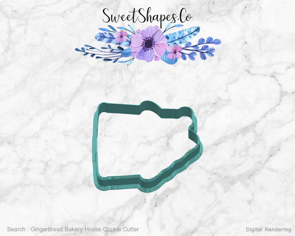 Gingerbread Bakery House Cookie Cutter — right view