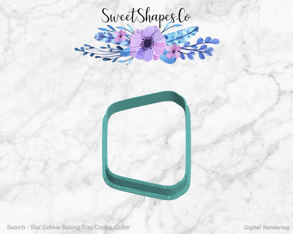 Star Cookie Baking Tray Cookie Cutter — left view