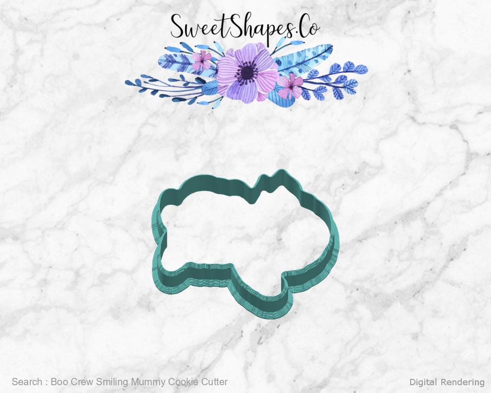 Boo Crew Smiling Mummy Cookie Cutter — right view