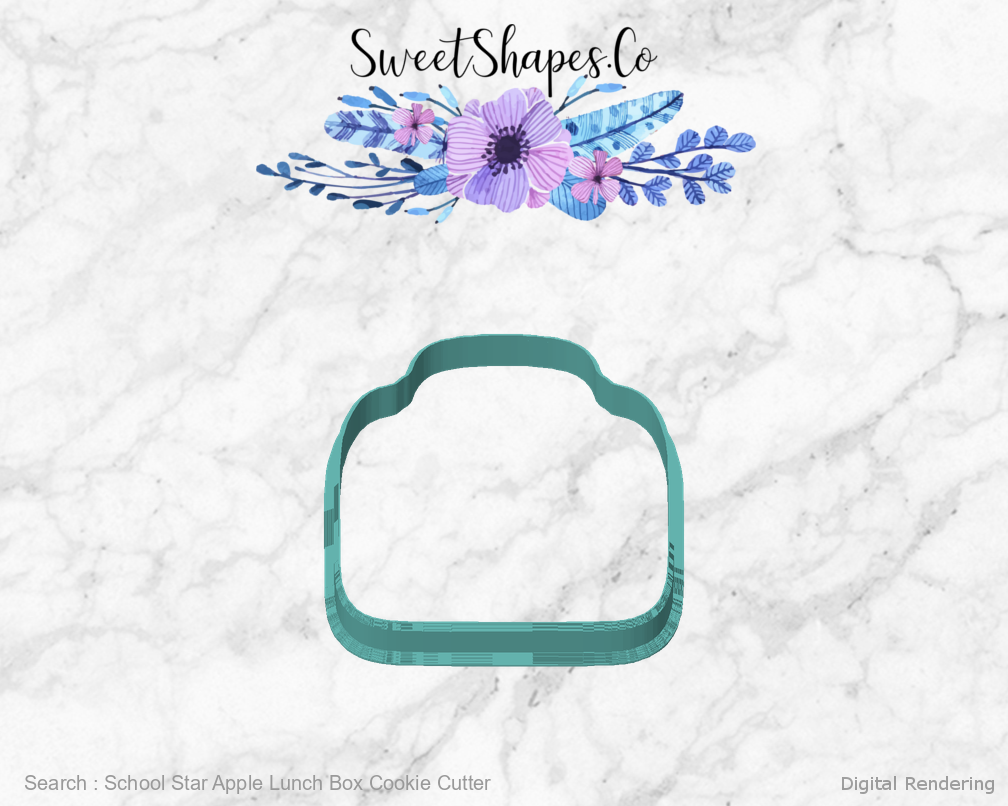 School Star Apple Lunch Box Cookie Cutter — front view
