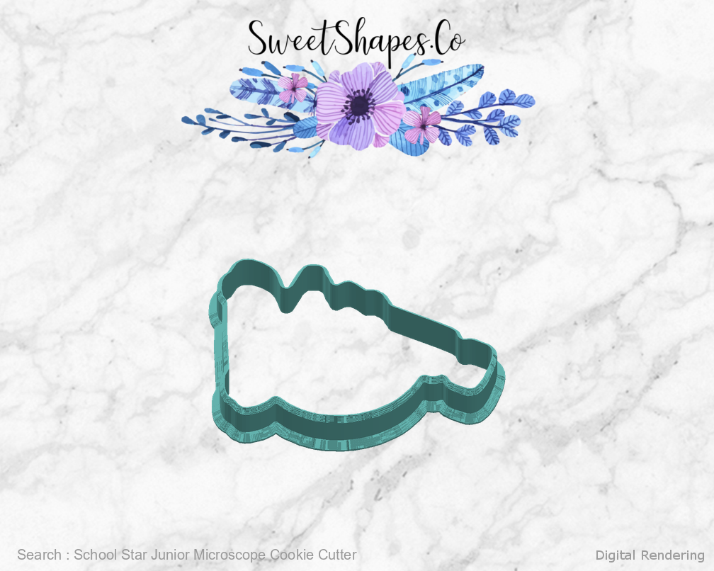 School Star Junior Microscope Cookie Cutter — right view