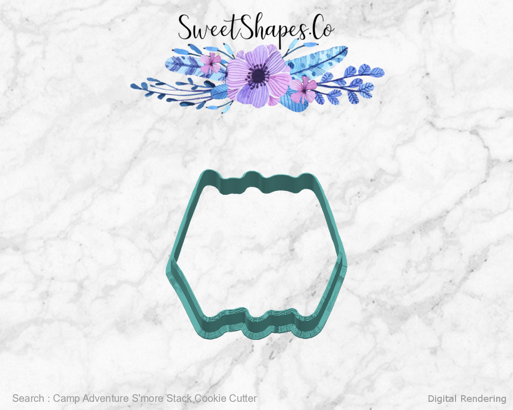 Camp Adventure S'more Stack Cookie Cutter — right view