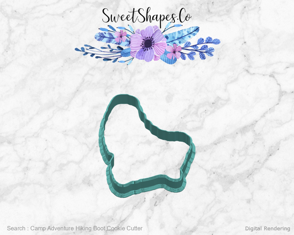 Camp Adventure Hiking Boot Cookie Cutter — right view
