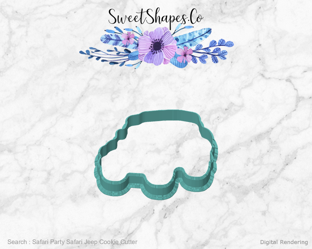 Safari Party Safari Jeep Cookie Cutter — front view