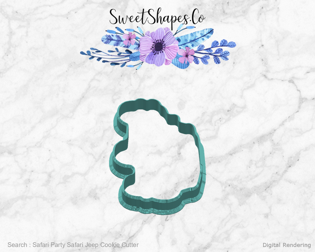 Safari Party Safari Jeep Cookie Cutter — right view