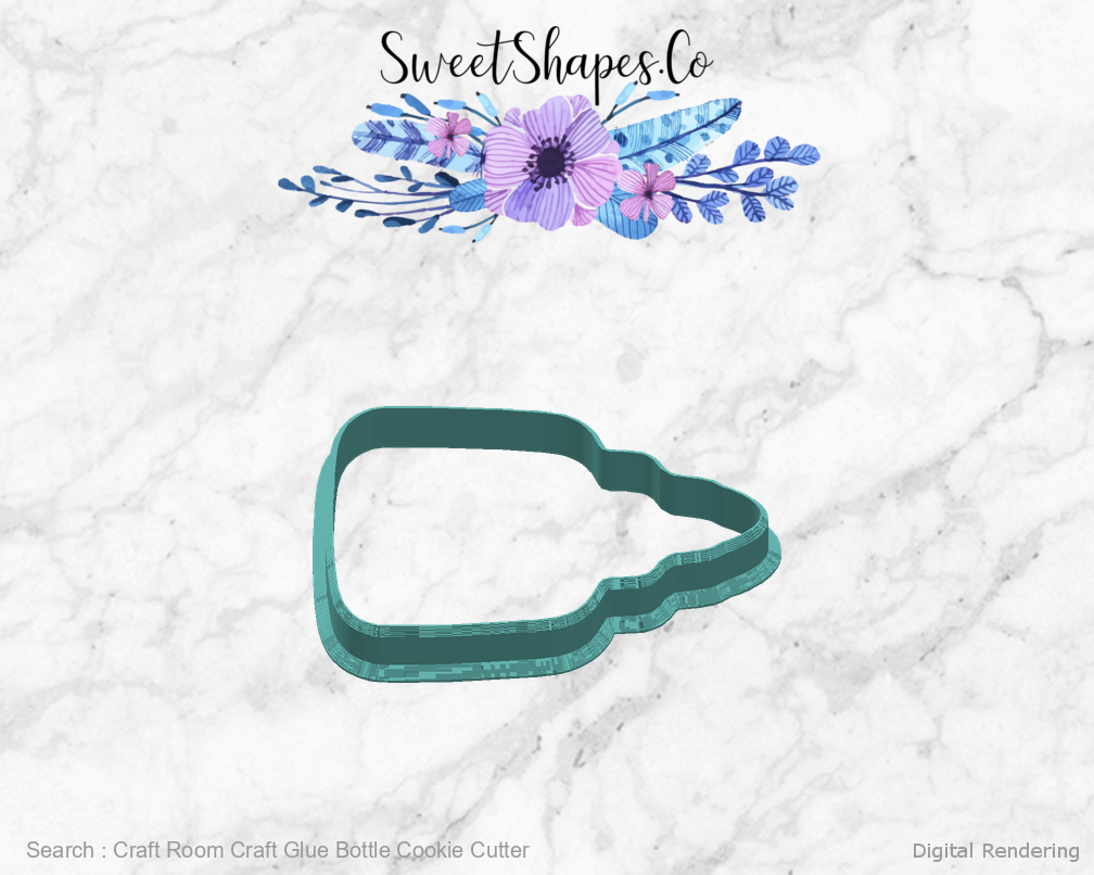 Craft Room Craft Glue Bottle Cookie Cutter — right view
