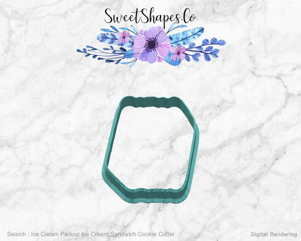 Ice Cream Parlour Ice Cream Sandwich Cookie Cutter — right view