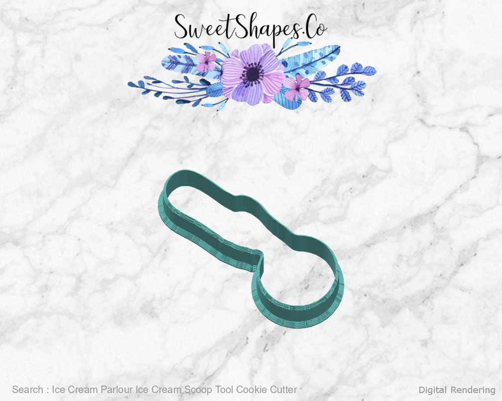 Ice Cream Parlour Ice Cream Scoop Tool Cookie Cutter — right view
