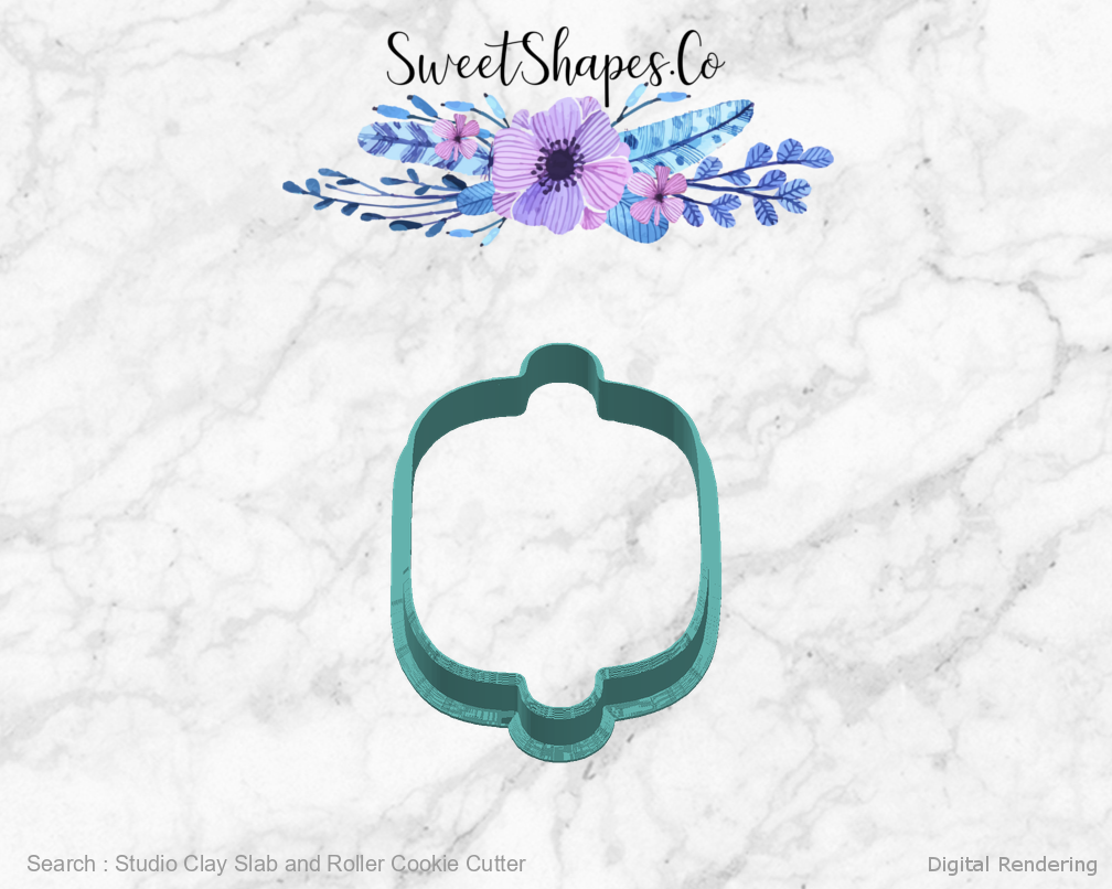 Studio Clay Slab and Roller Cookie Cutter — right view