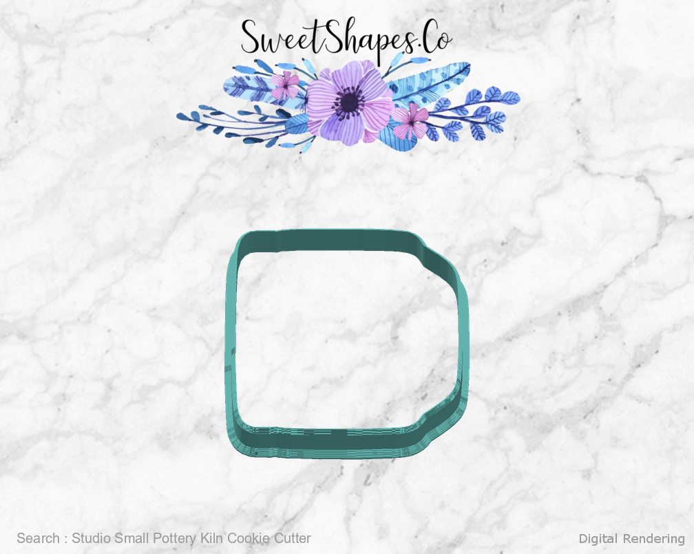 Studio Small Pottery Kiln Cookie Cutter — right view