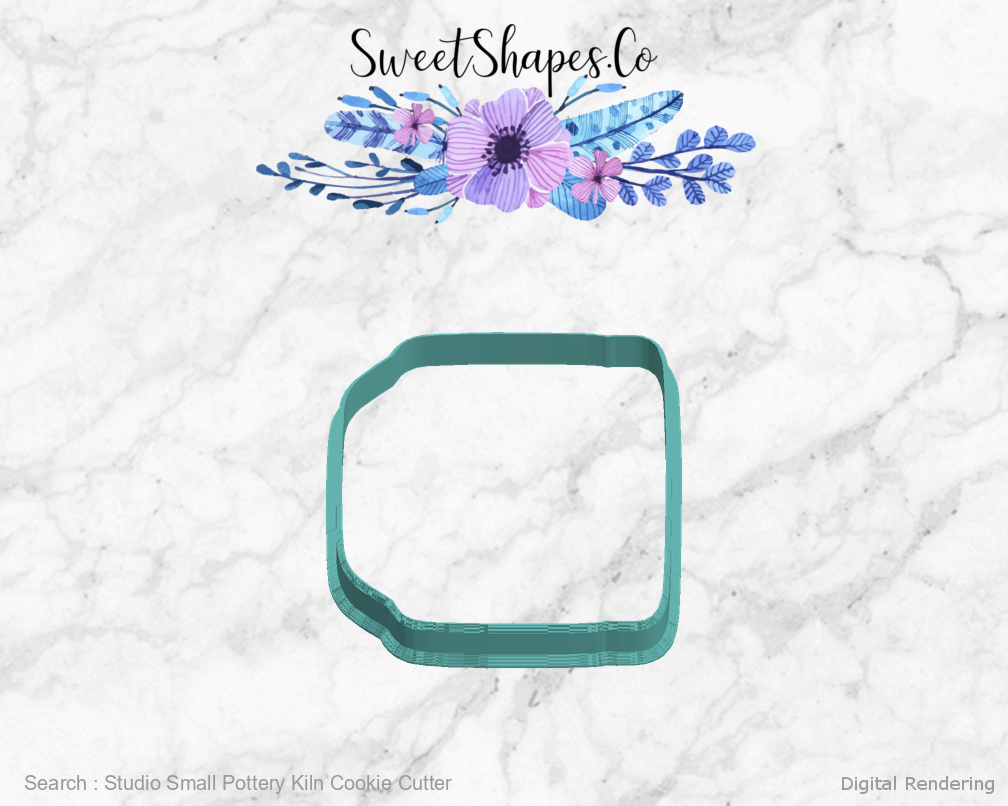 Studio Small Pottery Kiln Cookie Cutter — left view
