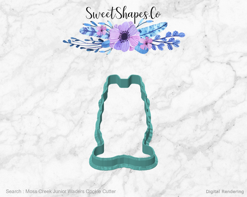 Moss Creek Junior Waders Cookie Cutter — front view