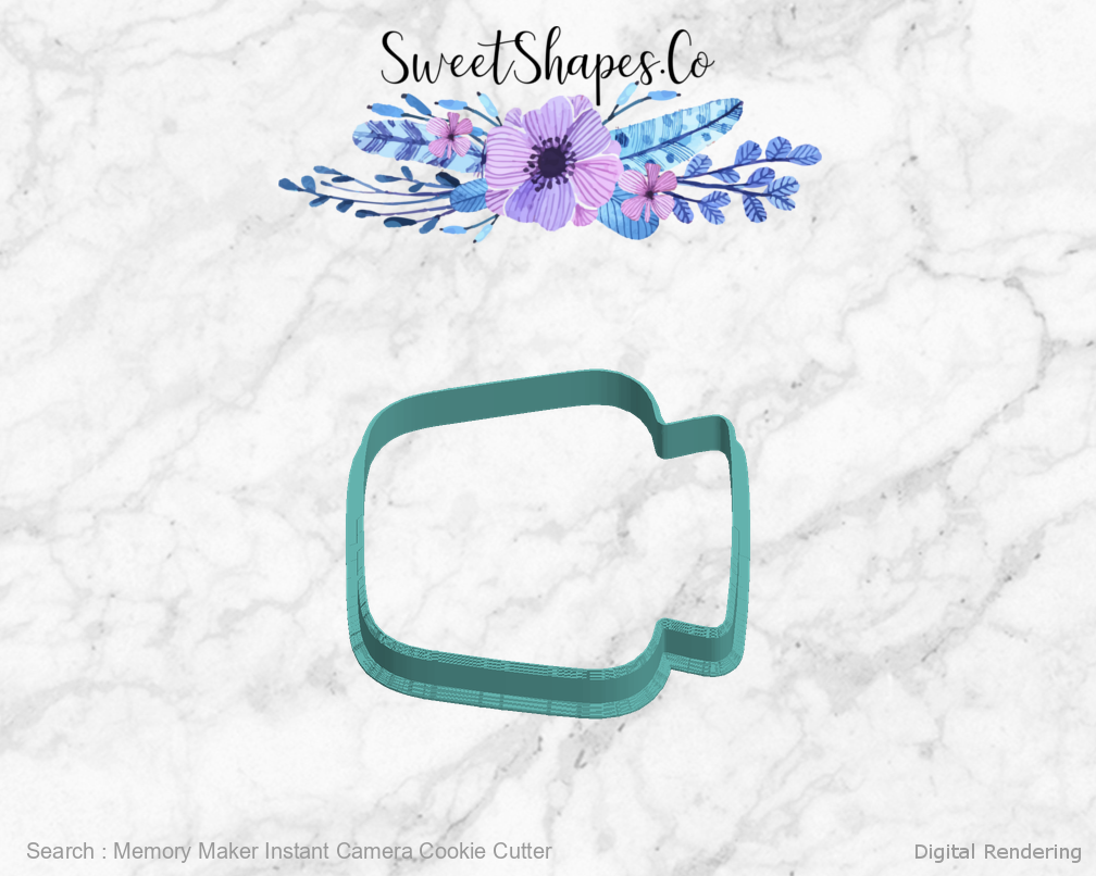 Memory Maker Instant Camera Cookie Cutter — left view