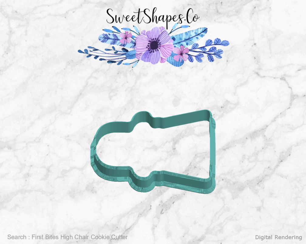 First Bites High Chair Cookie Cutter — left view