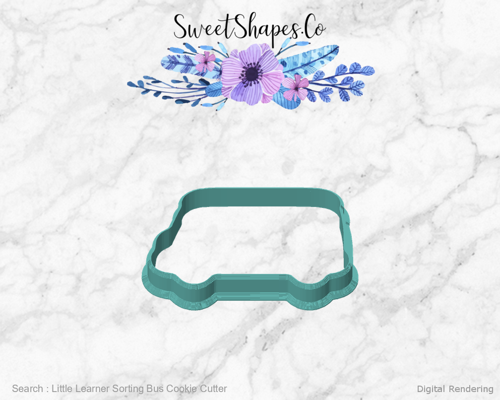 Little Learner Sorting Bus Cookie Cutter — front view