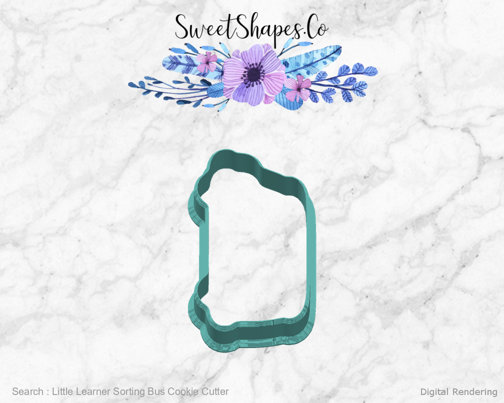 Little Learner Sorting Bus Cookie Cutter — right view