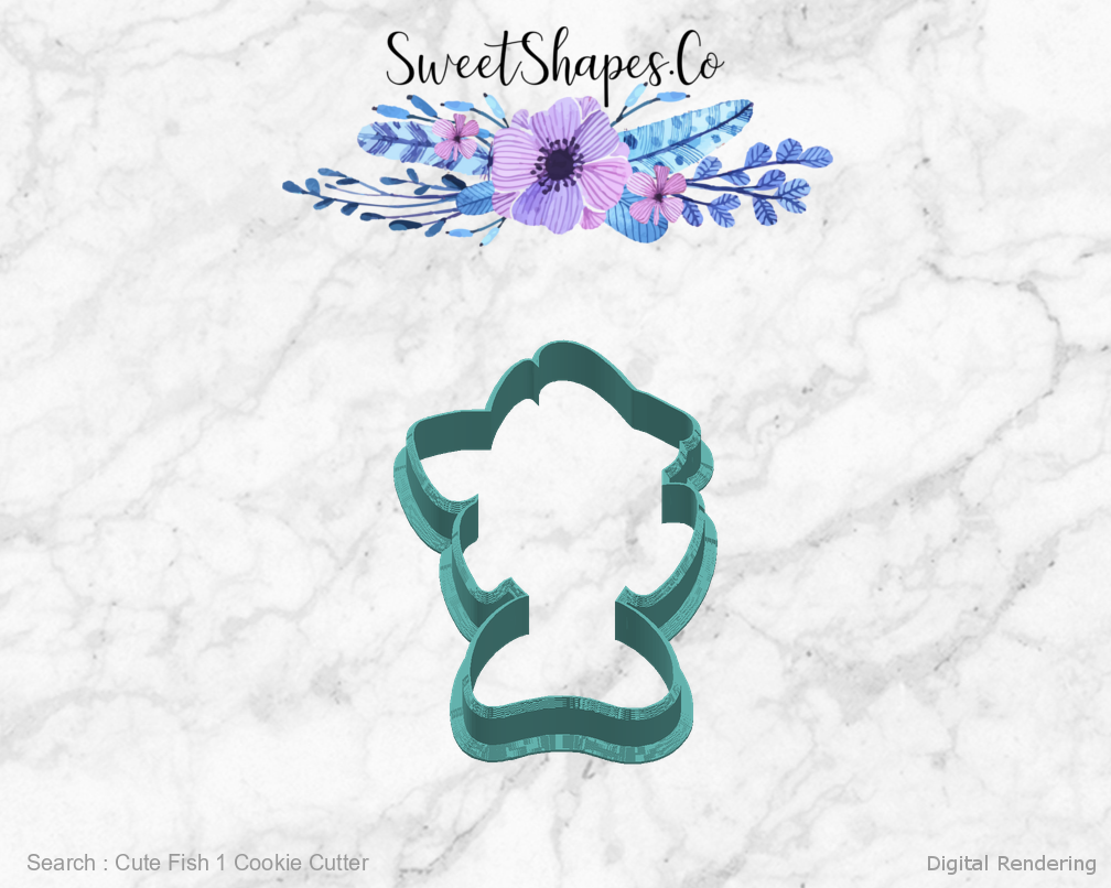 Cute Fish 1 Cookie Cutter — right view