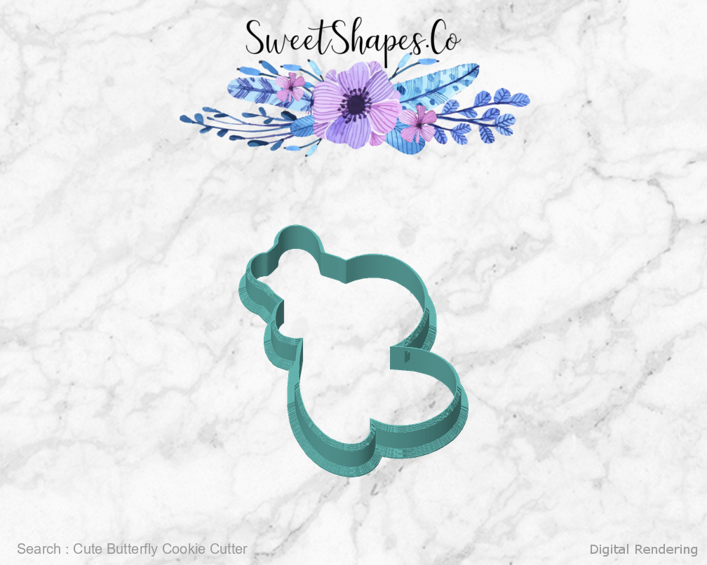 Cute Butterfly Cookie Cutter — front view