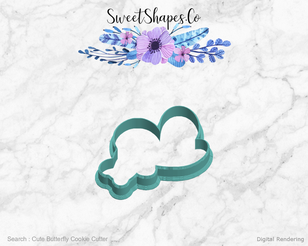 Cute Butterfly Cookie Cutter — left view