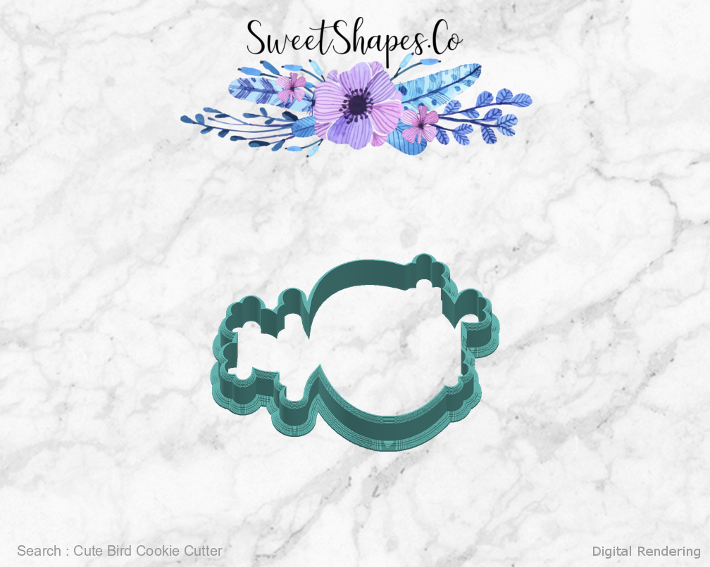 Cute Bird Cookie Cutter — right view