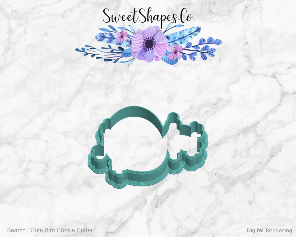 Cute Bird Cookie Cutter — left view