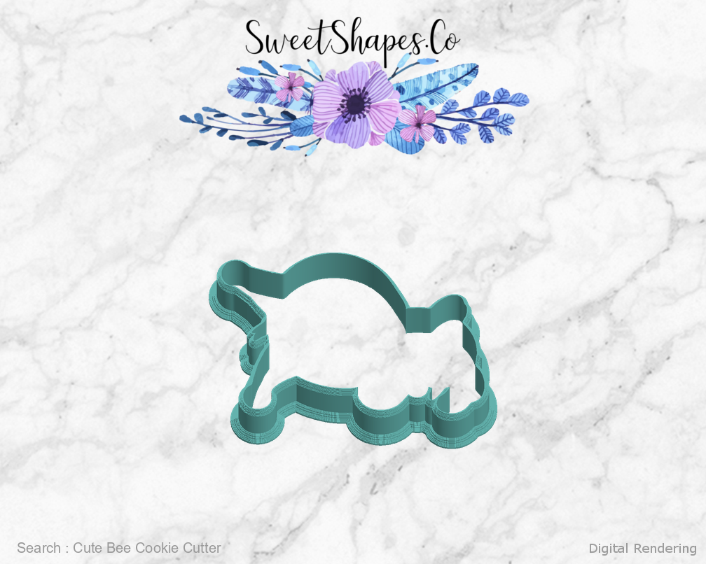Cute Bee Cookie Cutter — left view