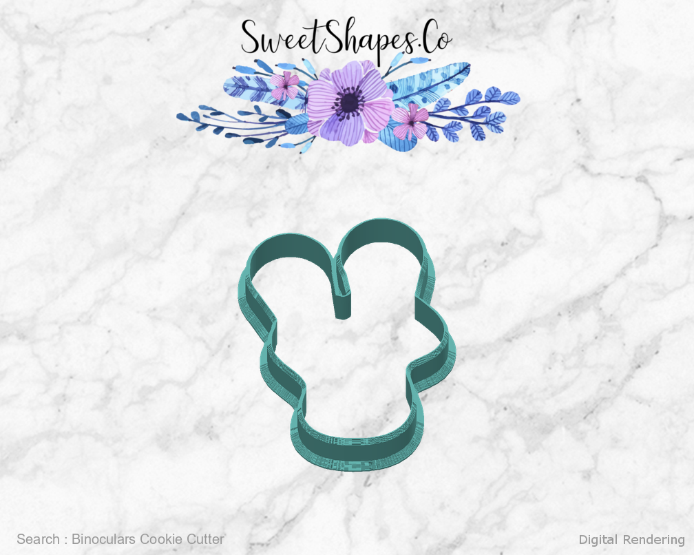 Binoculars Cookie Cutter — back view