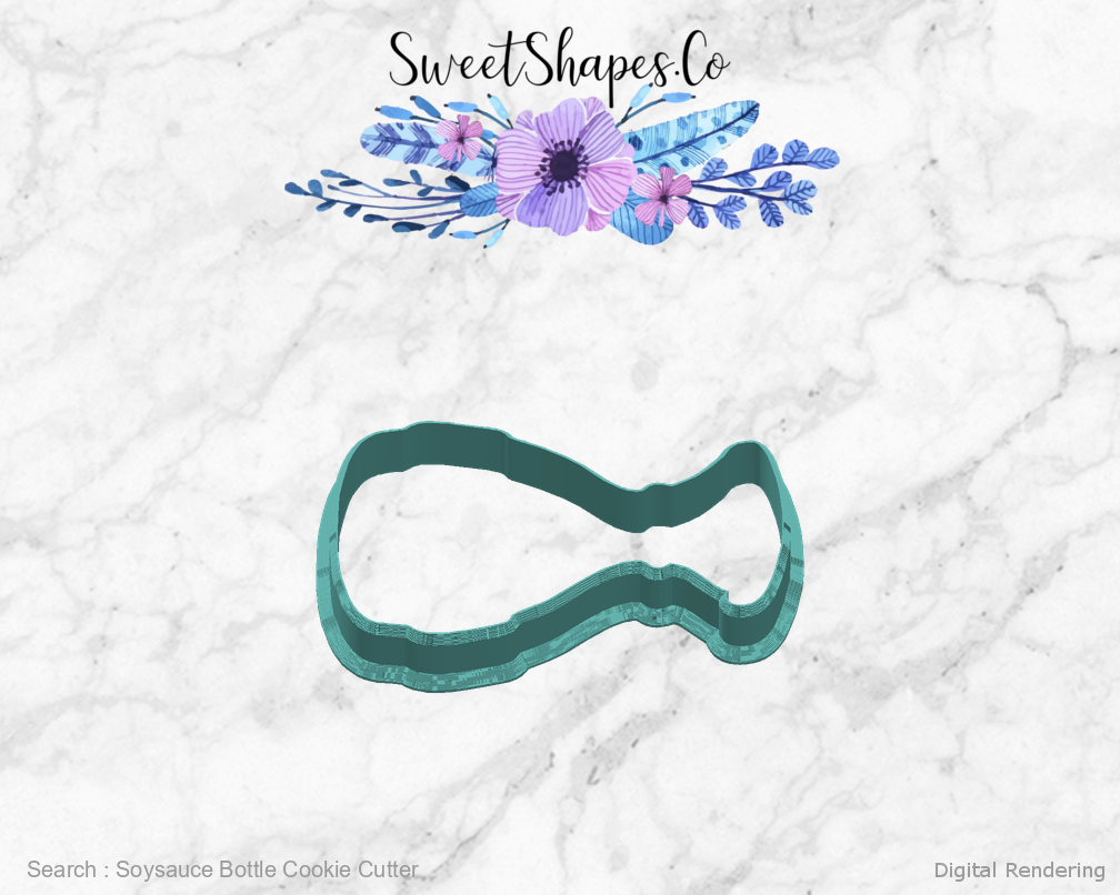 Soysauce Bottle Cookie Cutter — right view