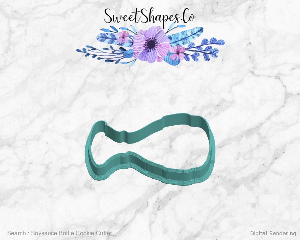 Soysauce Bottle Cookie Cutter — left view
