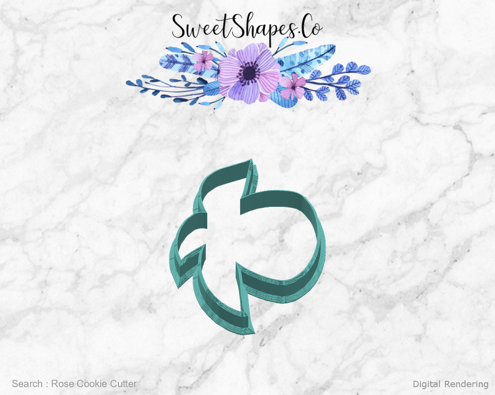 Rose Cookie Cutter — right view