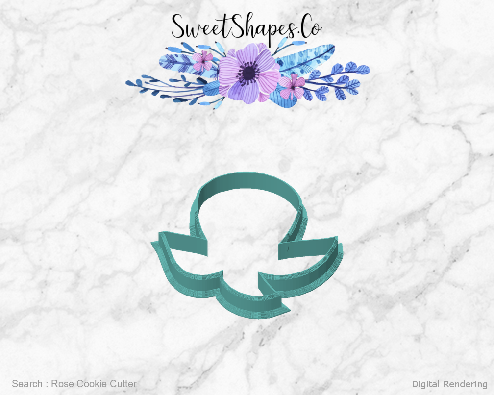 Rose Cookie Cutter — front view