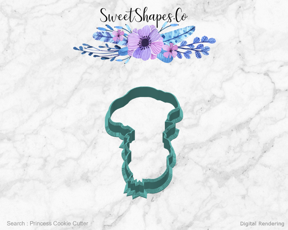Princess Cookie Cutter — back view