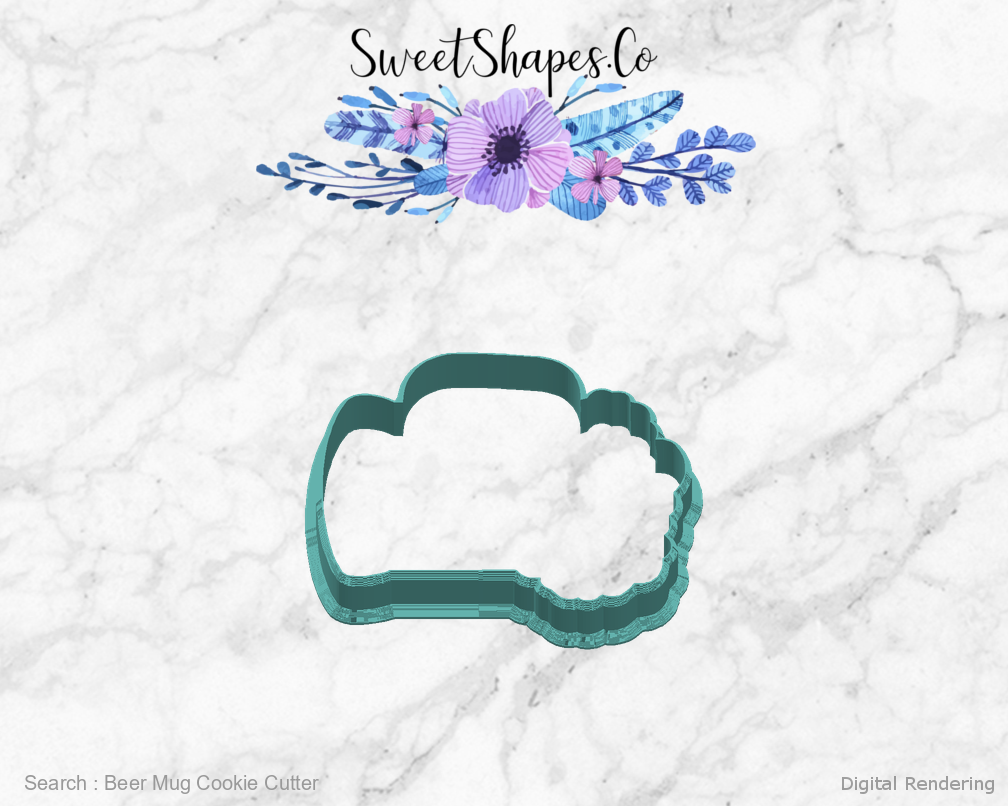 Beer Mug Cookie Cutter — right view