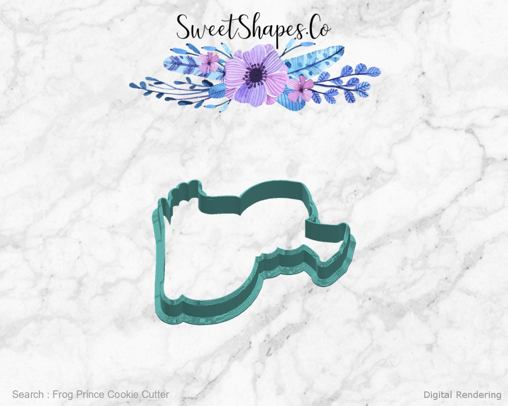 Frog Prince Cookie Cutter — right view