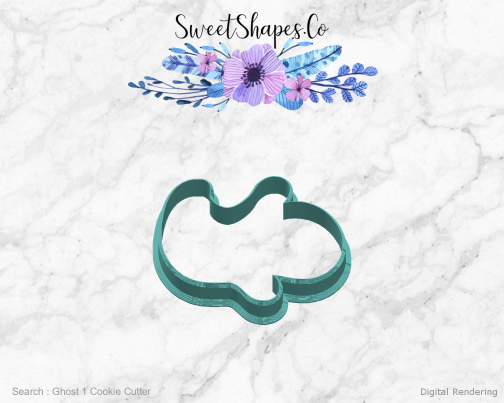 Ghost 1 Cookie Cutter — right view