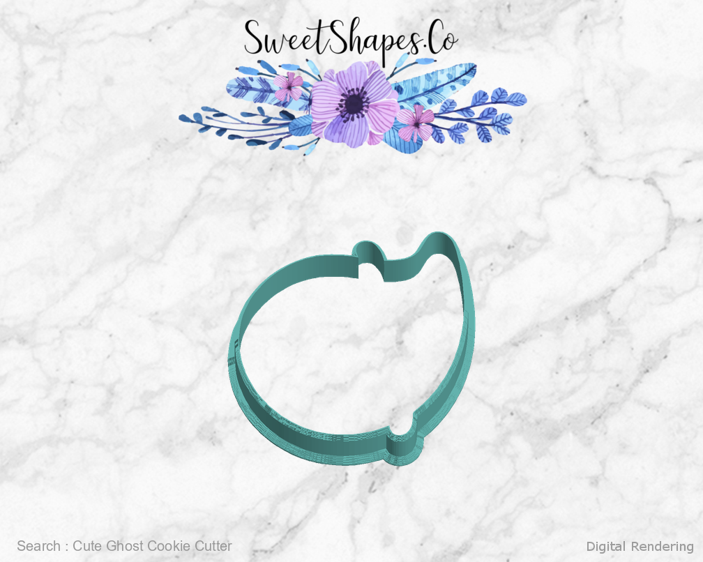 Cute Ghost Cookie Cutter — left view