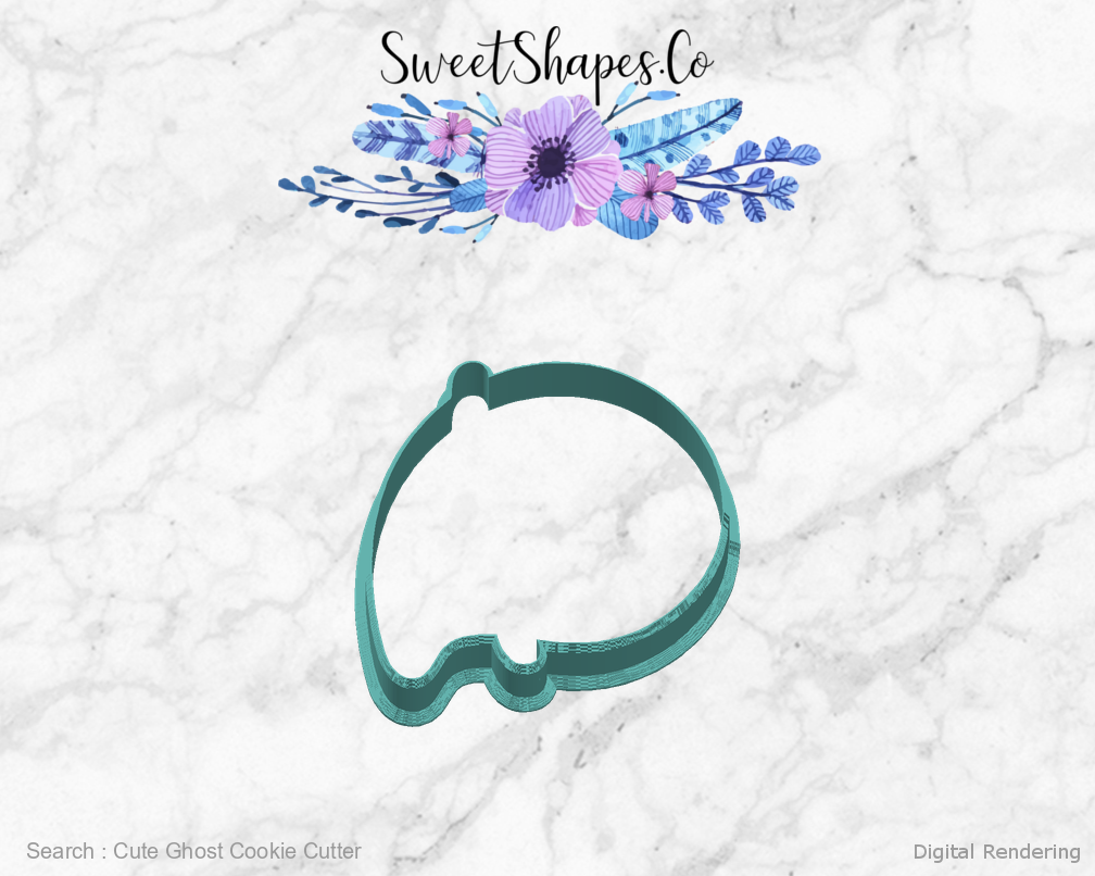 Cute Ghost Cookie Cutter — right view