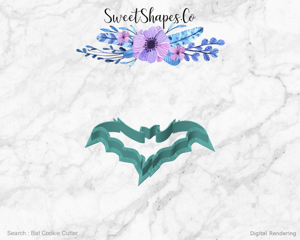 Bat Cookie Cutter — front view