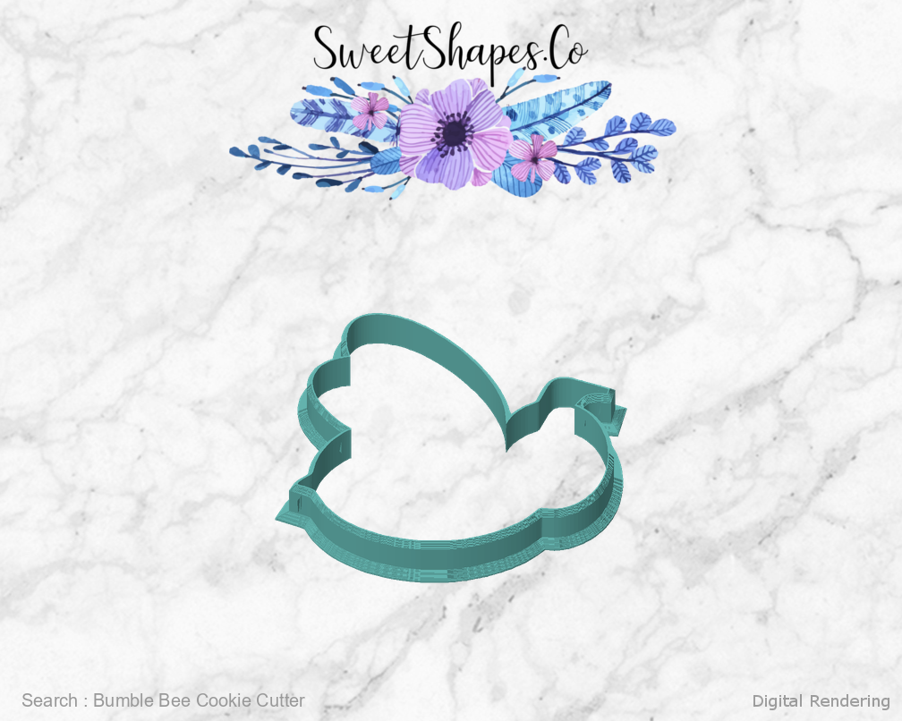 Bumble Bee Cookie Cutter — front view